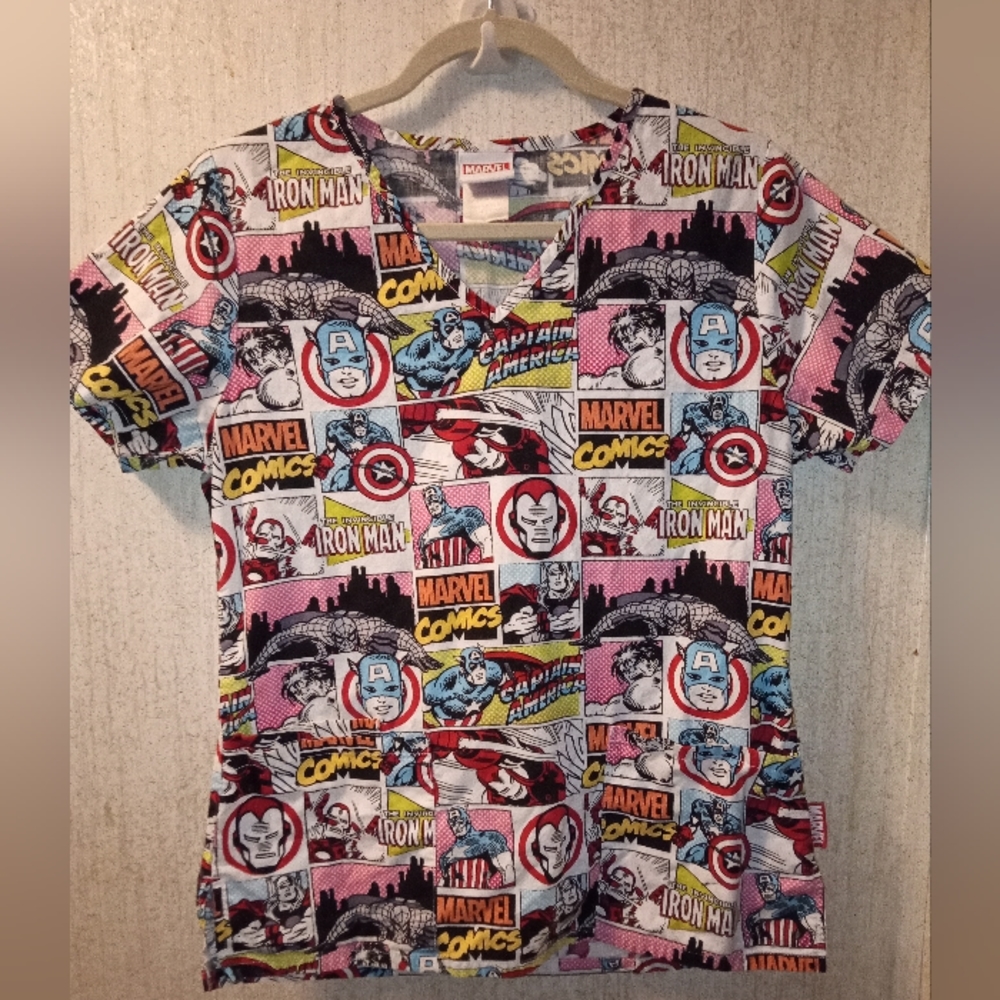 Marvel Avengers Scrub Top